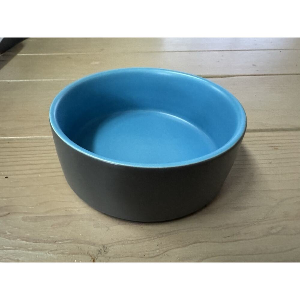 SPUNKYJUNKY Ceramic Dog Cat Bowl 13.5oz Weighted Pet Food Water Dish